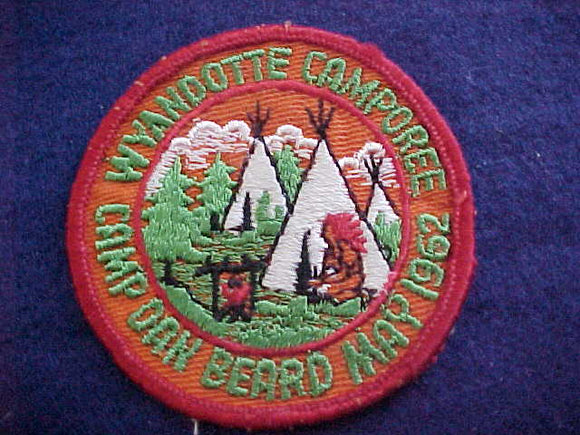 1962, DAN BEARD (CAMP), WYANDOTTE CAMPOREE, USED