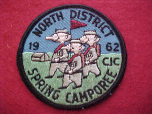 1962, CENTRAL INDIANA COUNCIL, NORTH DISTRICT, SPRING CAMPOREE