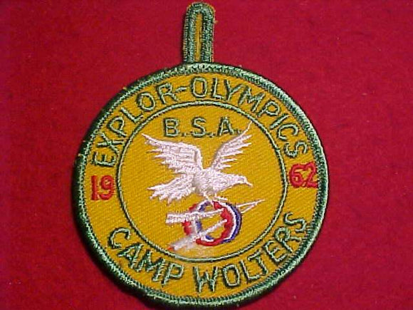 1962 PATCH, CAMP WOLTERS EXPLOR-OLYMPICS