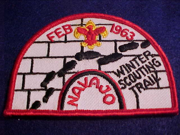 1963 PATCH, NAVAJO WINTER SCOUTING TRAIL