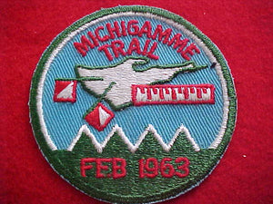 1963, TALL PINE COUNCIL PATCH, MICHIGAMME TRAIL
