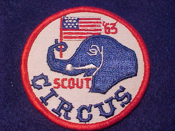 1963 PATCH, SCOUT CIRCUS