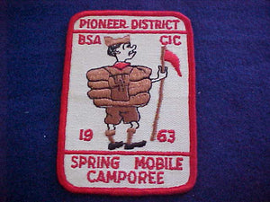 1963, CENTRAL INDIANA COUNCIL, PIONEER DISTRICT, SPRING MOBILE CAMPOREE
