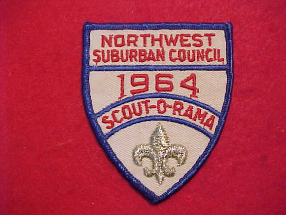 1964 NORTHWEST SUBURBAN COUNCIL SCOUT-O-RAMA, SILVER FDL, USED
