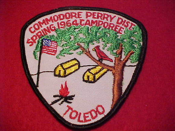 1964 PATCH, COMMODORE PERRY DISTRICT SPRING CAMPOREE, TOLEDO