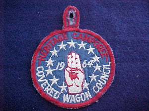 1964, COVERED WAGON COUNCIL, HERITAGE CAMPOREE, USED