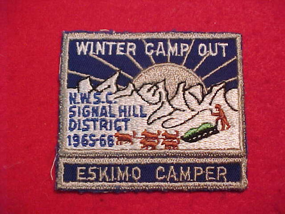 1965-66 NORTHWEST SUBURBAN COUNCIL, SIGNAL HILL DISTRICT WINTER CAMP OUT