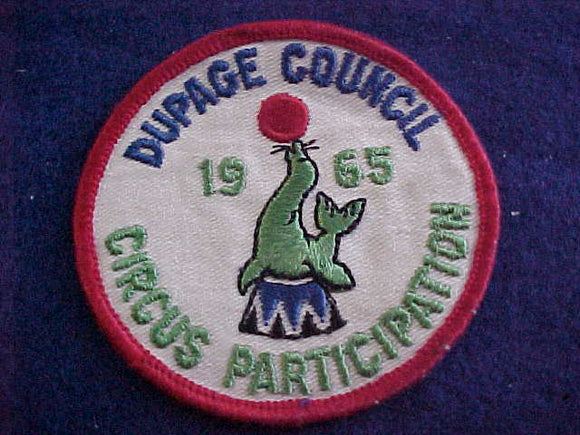 1965, DUPAGE COUNCIL, CIRCUS PARTICIPATION, USED