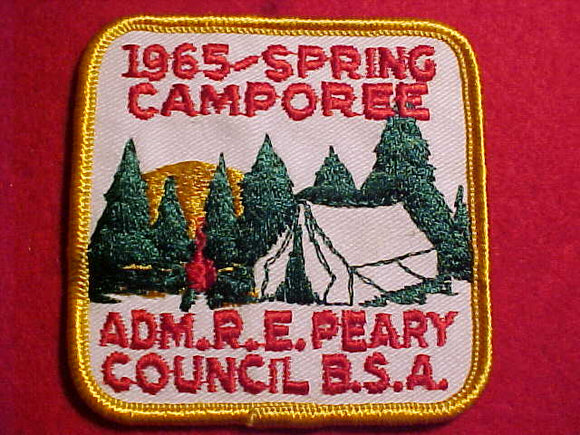 1965 ADMIRAL R. E. PEARY C. SPRING CAMPOREE