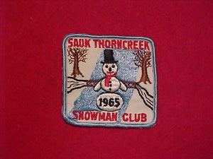 1965 SAUK THORNCREEK SNOWMAN CLUB
