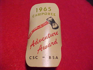 1965 N/C SLIDE, CSC CAMPOREE, ADVENTURE AWARD