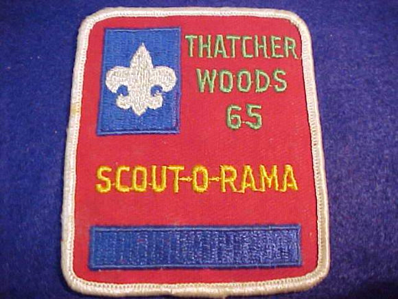 1965 PATCH, THATCHER WOODS SCOUT-O-RAMA