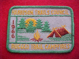 1966, HARRISON TRAILS COUNCIL, RUGGED TRAIL CAMPFIRES