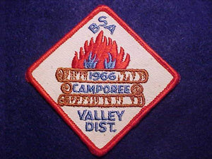 1966 ACTIVITY PATCH, VALLEY DISTRICT CAMPOREE