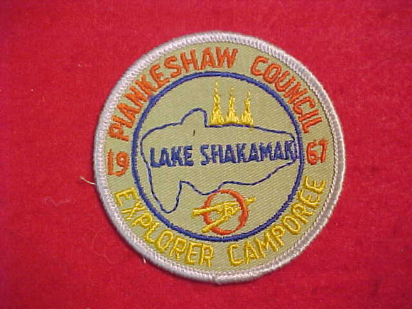 1967 PIANKESHAW COUNCIL, EXPLORER CAMPOREE, LAKE SHAKAMAK