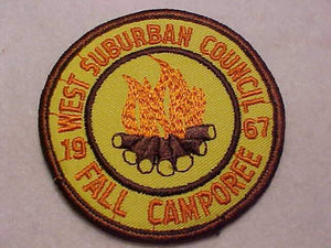1967 WEST SUBURBAN C. FALL CAMPOREE