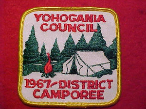 1967 YOHOGANIA C. DISTRICT CAMPOREE, MINT