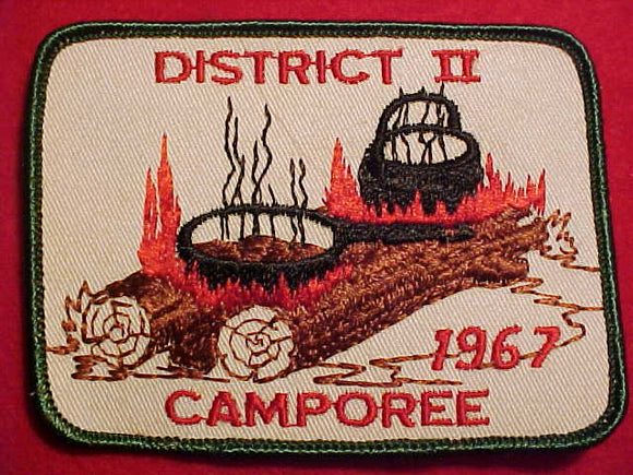1967 ACTIVITY PATCH, DISTRICT II CAMPOREE