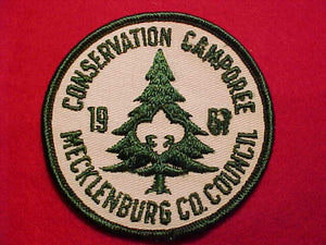 1967 ACTIVITY PATCH, MECKLENBURG COUNTY COUNCIL CONSERVATION CAMPOREE