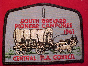 1967 PATCH, CENTRAL FLORIDA C., SOUTH BREVARD PIONEER CAMPOREE