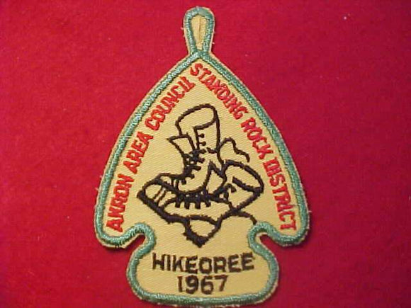 1967 PATCH, AKRON AREA C., STANDING ROCK DISTRICT HIKEOREE