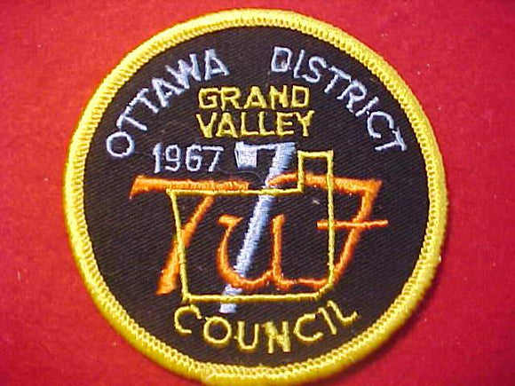 1967 PATCH, GRAND VALLEY C., OTTAWA DISTRICT