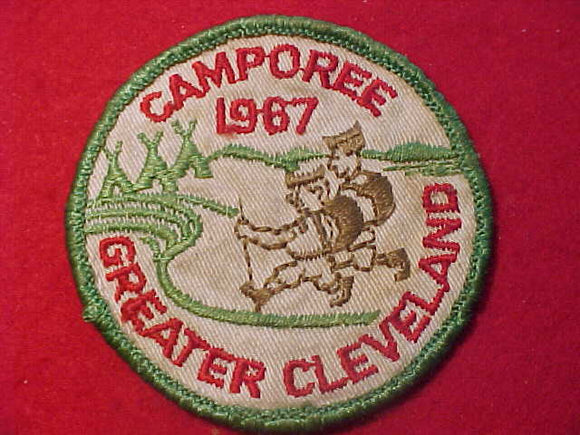 1967 PATCH, GREATER CLEVELAND CAMPOREE, USED