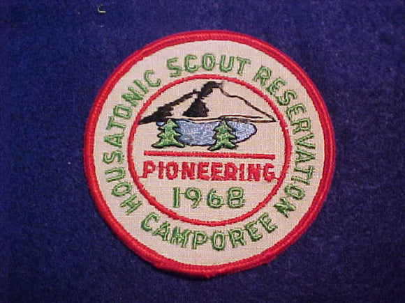 1968 HOUSATONIC SCOUT RESERVATION PIONEERING CAMPOREE