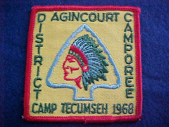 1968, CAMP TECUMSEH, AGINCOURT, DISTRICT CAMPOREE