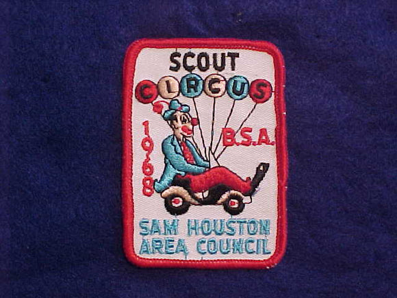 1968 SAM HOUSTON AREA COUNCIL SCOUT CIRCUS