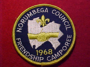 1968 PATCH, NORUMBEGA C. FRIENDSHIP CAMPOREE
