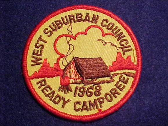 1968 PATCH, WEST SUBURBAN C. READY CAMPOREE