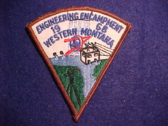1968 PATCH, WESTERN MONTANA ENGINEERING ENCAMPMENT