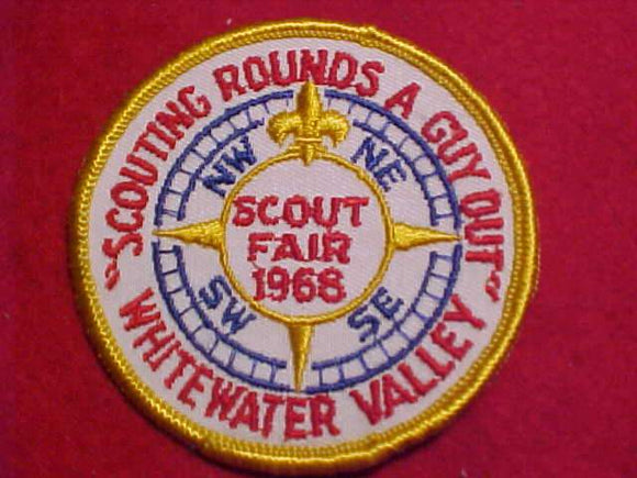 1968 PATCH, WHITEWATER VALLEY SCOUT FAIR