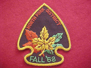 1968, NORTH FORK DISTRICT, FALL 1968