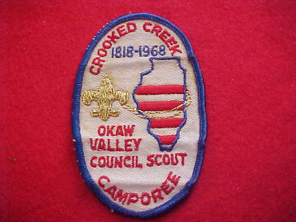 1968, OKAW VALLEY COUNCIL, CROOKED CREEK CAMPOREE, USED