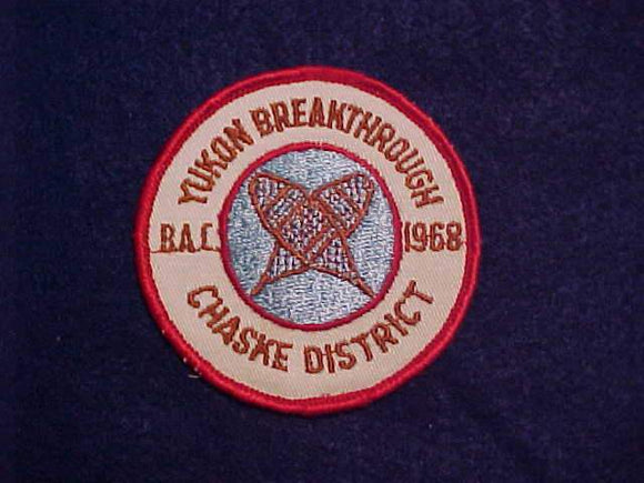 1968 CHASKE DISTRICT YUKON BREAKTHROUGH B.A.C.