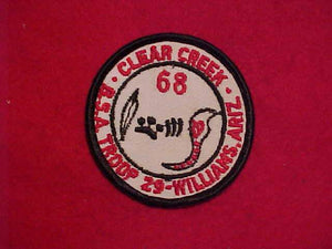 1968 WILLIAMS, ARIZ, CLEAR CREEK TROOP 29