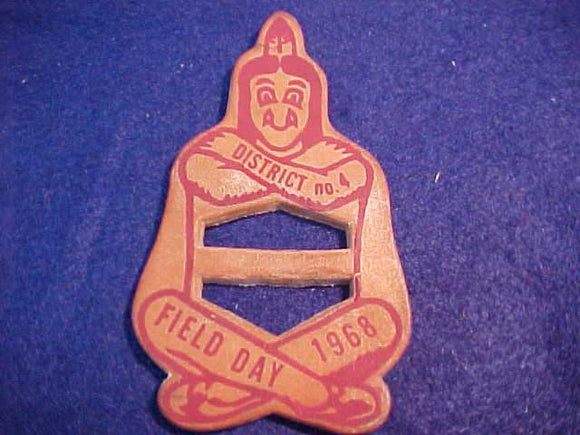 1968 N/C SLIDE, DISTRICT NO. 4 FIELD DAY, LEATHER