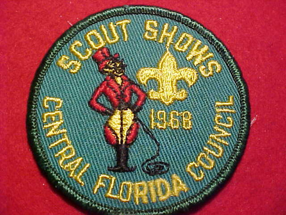 1968 PATCH, CENTRAL FLORIDA C. SCOUT SHOWS