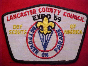 1969 ACTIVITY PATCH, LANCASTER COUNTY C. EXPO