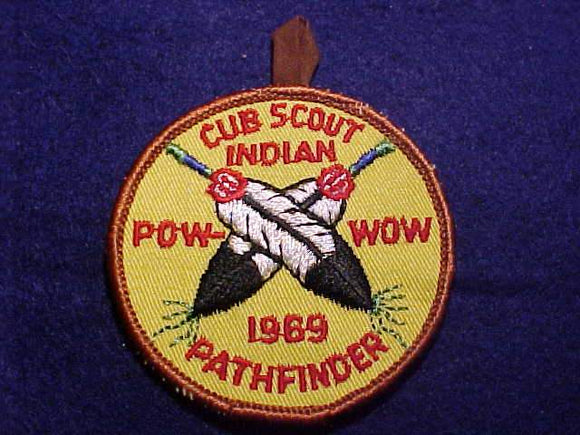 1969 PATCH, CUB SCOUT INDIAN POW-WOW, PATHFINDER