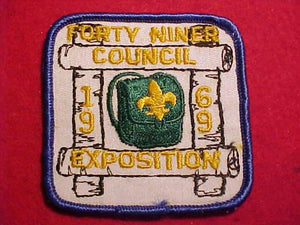 1969 PATCH, FORTY NINER C. EXPOSITION