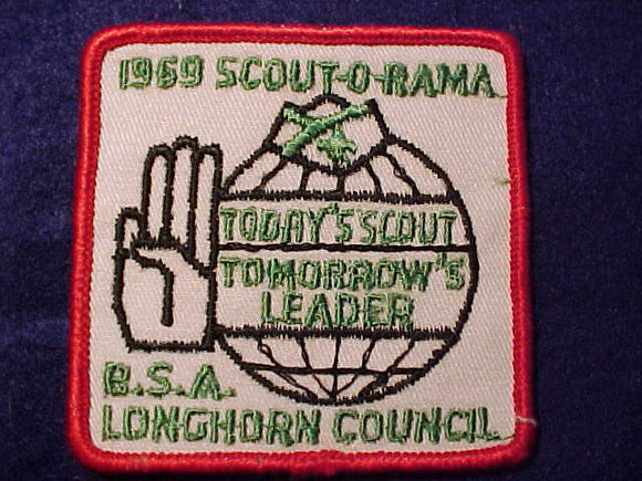 1969 PATCH, LONGHORN C. SCOUT-O-RAMA