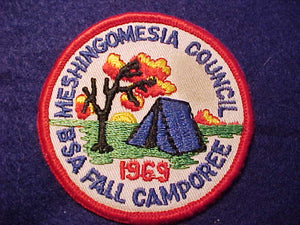 1969 PATCH, MESHINGOMESIA C. FALL CAMPOREE