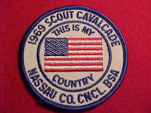 1969 PATCH, NASSAU COUNTY C. SCOUT CAVALCADE