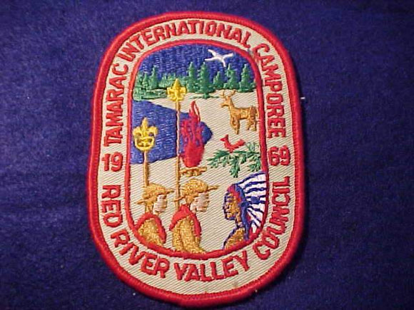 1969 PATCH, RED RIVER VALLEY C. TAMARAC INTERNATIONAL CAMPOREE
