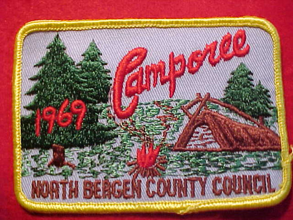 1969 PATCH, NORTH BERGEN COUNTY COUNCIL CAMPOREE