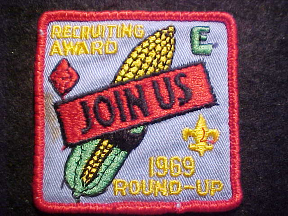 1969 PATCH, RECRUITING AWARD ROUND-UP, TALL CORN COUNCIL?