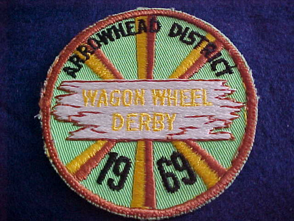 1969, ARROWHEAD DISTRICT, TALL PINE COUNCIL, WAGON WHEEL DERBY